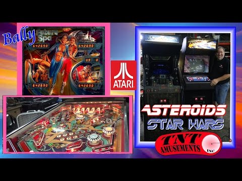 #1188 Bally FUTURE SPA Pinball-Atari STAR WARS-ASTEROIDS--TNT Amusements