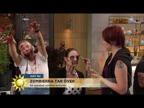 Zombier intar studion - "Jag vågar knappt sitta här" - Nyhetsmorgon (TV4)
