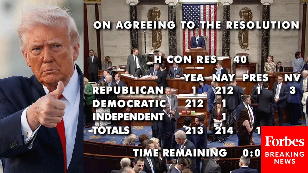 Video | BREAKING NEWS: House Votes To Block Iran War Powers Resolution