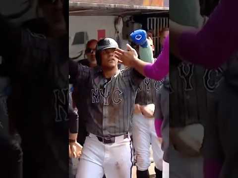 Mets Juan Soto scores game-winning run against Reds with great slide #shorts #mlb #mets #soto