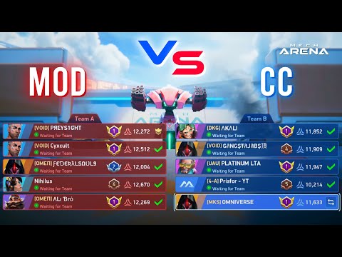 Mech Arena Mods Vs Content Creator Battle - Ultimate Arena Showdown!
