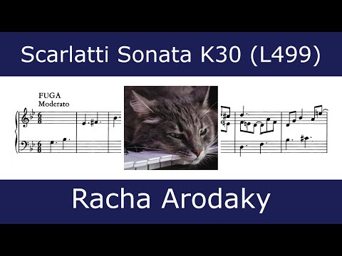 Domenico Scarlatti - Sonata in G minor K30 "Cat fugue" (Racha Arodaky)