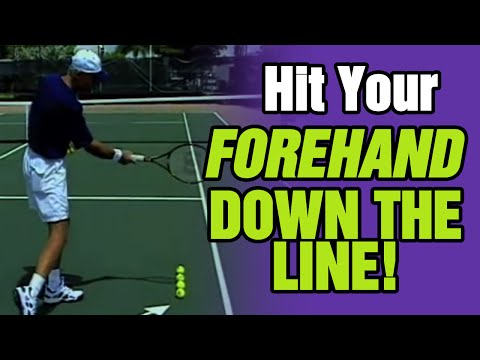Tennis - How to Hit Your Forehand Down The Line | Tom Avery Tennis 239.592.5920