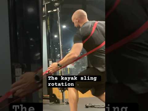 Kayak strength sling rotation exercise