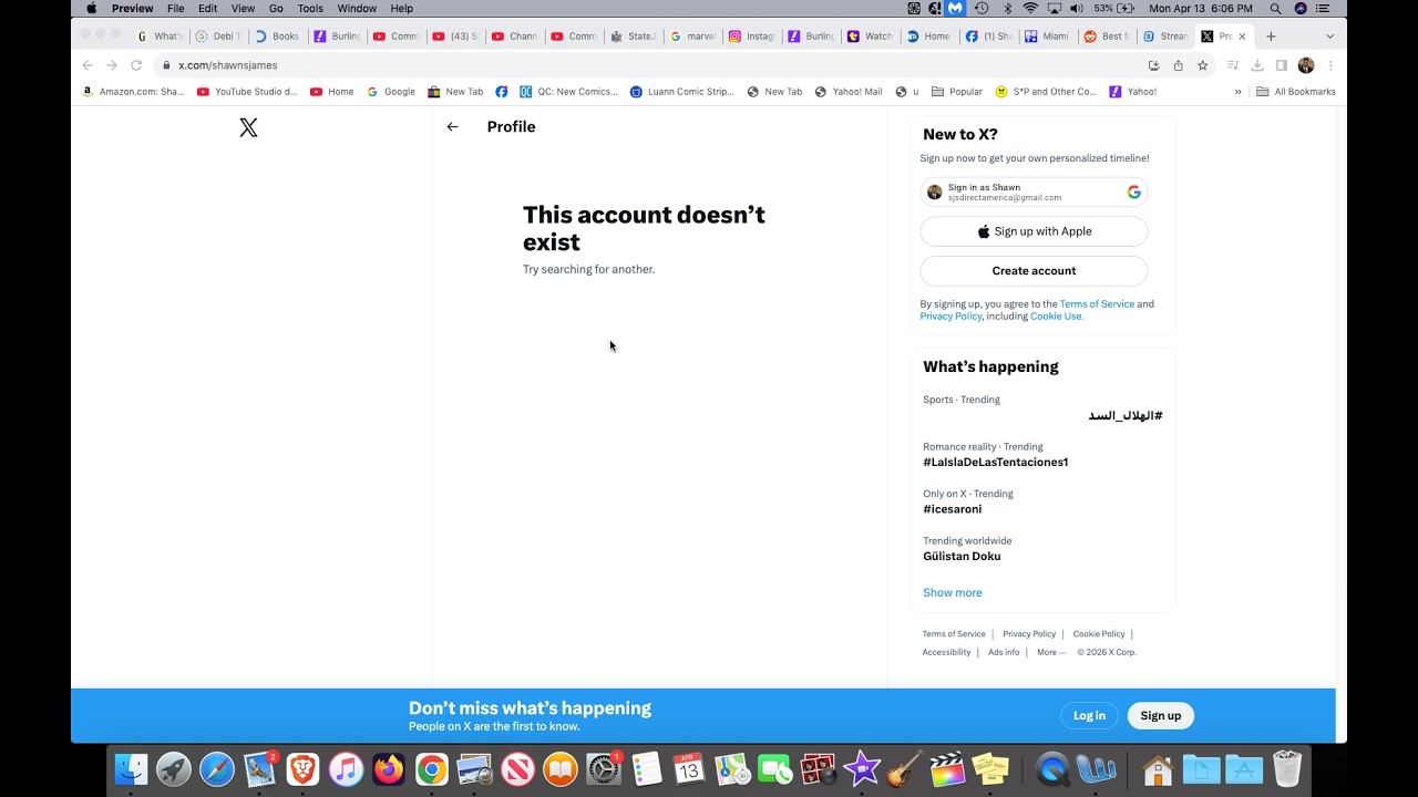 No Longer On X/Twitter