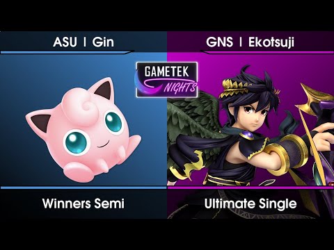Gametek Night 2023.07 - Gin (Jigglypuff) Vs. Ekotsuji (Dark Pit,Pit) SSBU Ultimate Tournament