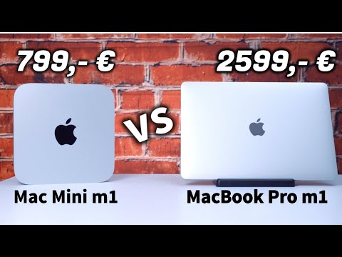 Mac mini m1 vs MacBook Pro m1! 1900€ Preisunterschied ! 8gb vs 16gb ram ! Welcher ist Besser ? Test!