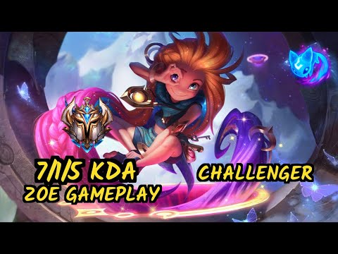 Frozen (ZOE) - 7/1/5 KDA MID CHALLENGER GAMEPLAY - EUW