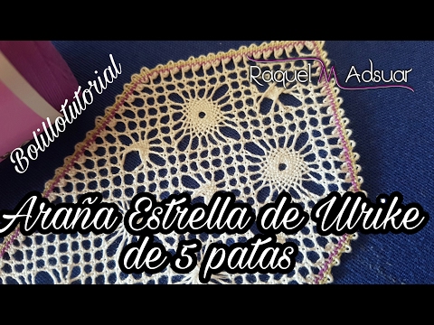 Ulrike's 5-legged bobbin lace chandelier. Raquel M. Adsuar Bolillotuber