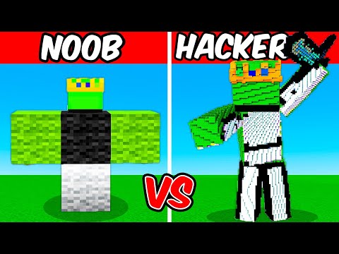 NOOB vs HACKER: DREAM Build Challenge (Minecraft)