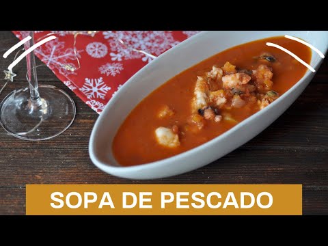Sopa de pescado para días de fiesta