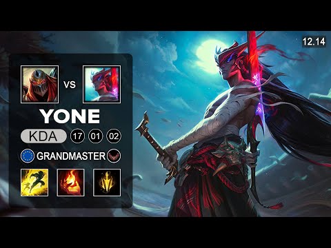 Yone vs Zed Mid - EUW Grandmaster - Patch 12.14 Season 12