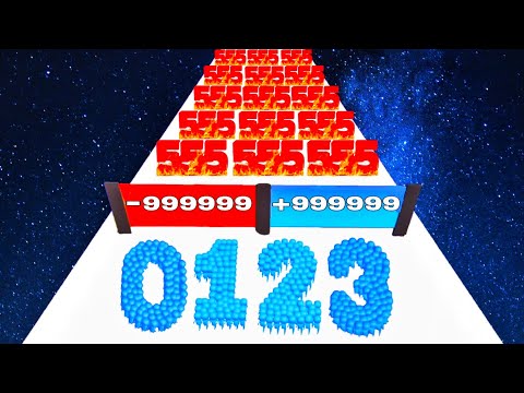 Number Master vs Crowd Number Run 3D - ASMR Video Gameplay (New Update) Max Level