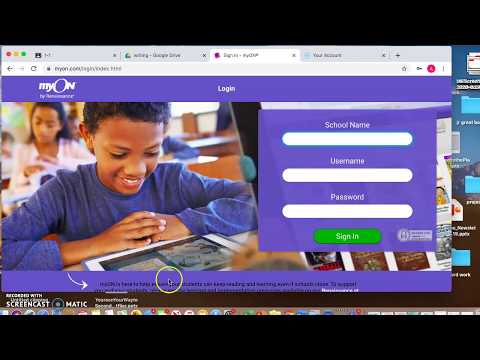 myON instructional video