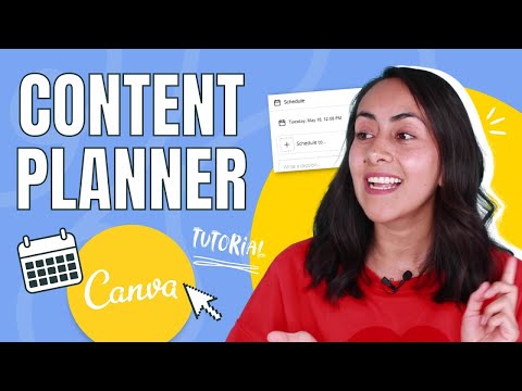 How to SCHEDULE Social Media Content Canva Content Planner Tutorial