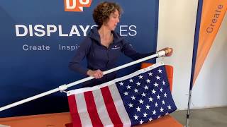 How to Install a Never Furl Flagpole Kit - Display Sales
