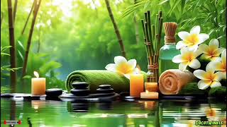 Peaceful Spa Water Ambience & Soft Healing Music | Gentle Stream Spa Relaxation & Healing