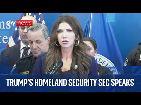 Kristi Noem holds news conference in New York