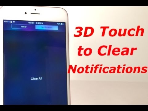 3D Touch to Clear Notifications - Cydia Tweak