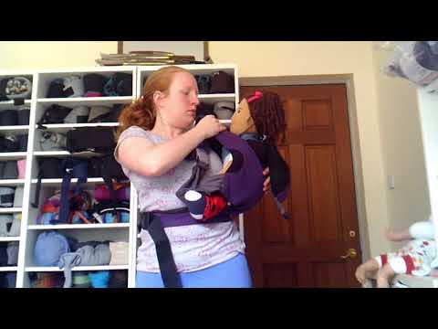 How To: Back Carry in a Caboo DX Go (hip scoot)