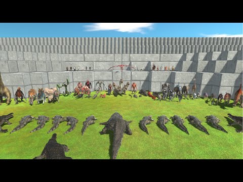 3 Machimasaurus + 10 Crocodile +1 Purussaurus VS Each Faction [Katya Santos Request] ARBS