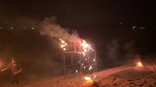 Crazy Fire Spinning with Fireworks in Thailand! by Urban Grower