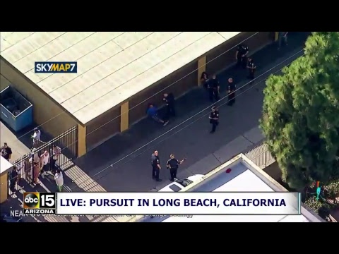 LIVE: Police pursuit in the Long Beach, California area