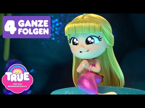 Die Meerjungfrau Prinzessin Grizelda 🧜‍♀️ 4 GANZE EPISODEN 🌈 True und das Regenbogenreich 🌈