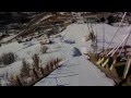 Girls first Ski Jump 