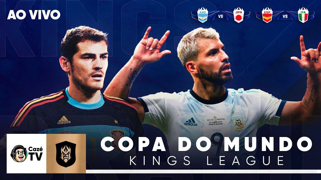 AO VIVO E COM IMAGENS: COPA DO MUNDO KINGS LEAGUE | ARGENTINA X JAPÃO, ESPANHA X ITÁLIA