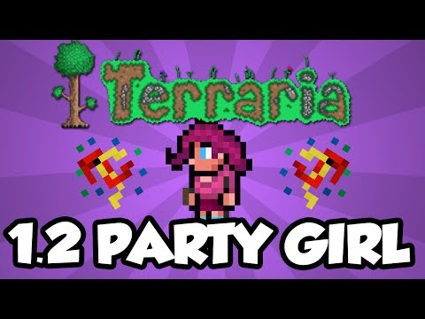 Terraria 1.2 Console Features - Party Girl NPC (Terraria Console 1.2 Update)