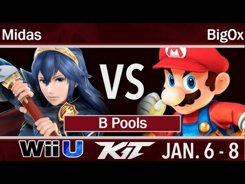 KIT17  - LAGr | Midas (Lucina) vs DTR | BigOx (Mario) B Pools - Smash 4