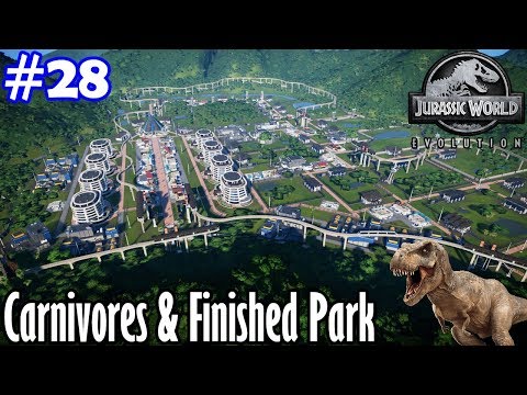 Jurassic World Evolution - Carnivores & Park Finished! (All 48 Dinos) - #28