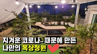 지겨운 코로나.. 때문에 옥상에 정원을 만들어 버렸다?( feat. 가족을 위한 아빠의 마음 )