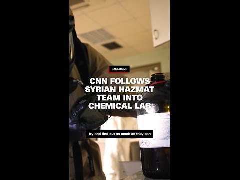 Syrian hazmat team shows CNN inside of what appears to be a former chemical lab