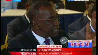 Utata wa Zabuni kuhusu makaratasi wa uchaguzi wa urais: Mbiu ya KTN