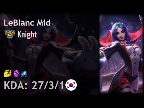 LeBlanc Mid vs Lissandra - Knight - KR Challenger Patch 7.21