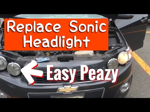 Chevy Sonic headlight Install & replace