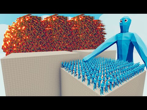 200x ICE ZOMBIE + 1x GIANT vs EVERY GOD - Totally Accurate Battle Simulator TABS