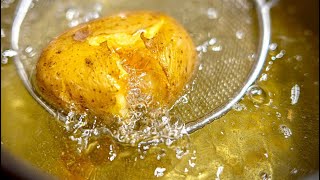 【丸ごとカリホク！】皮ごと揚げるフライドポテトと牛ハラミのステーキの作り方🇫🇷パリ５区レストランnarro、Calice