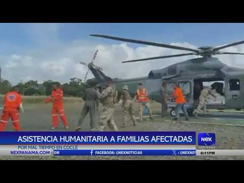 Asistencia humanitaria a familias afectadas por mal tiempo en Coclé