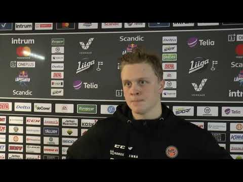 Valtteri Puustinen oli pettynyt Ilves-häviön jälkeen