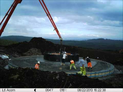 Auchmore Wind Turbine - foundation pour