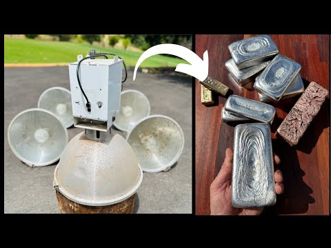 Huge Haul From Workshop Lights - Street Scrapping- ASMR Metal Melting -Trash To Treasure - BigStackD