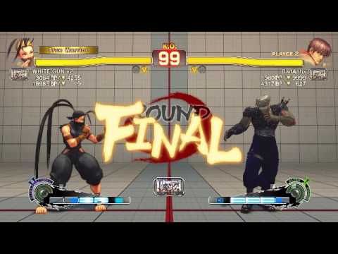 Ultra Street Fighter IV battle: Ibuki (WhiteGun v2) vs Guy (BadAntix)