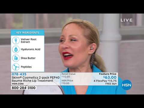 Skinn Cosmetics 2pack PEP40 Baume Riche Lip Treatment