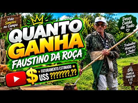 QUANTO GANHA O CANAL FAUSTINO DA ROÇA | GANHOS REAIS 2026