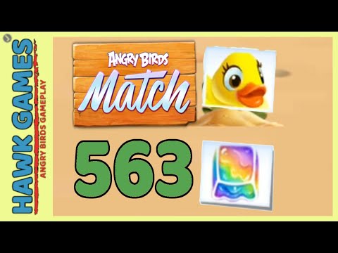 Angry Birds Match ⭐ Level 563 - Walkthrough, No Boosters