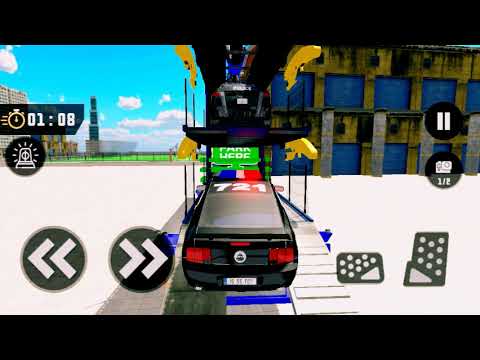 Police Robot Car Transporter | US police car transport Games | US Police Transport | LR Gameplay