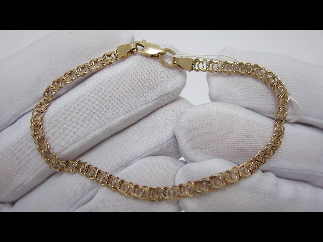 Золотой браслет 5200069-А5 Видеообзор